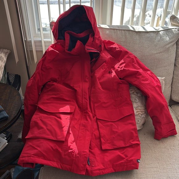 Lands End Women's Squall Insulated Waterproof Winter Parka Rich Red - Picture 5 of 8
